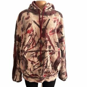 Eleven Paris "Life is a Joke" Red Splattered Paint Hoodie